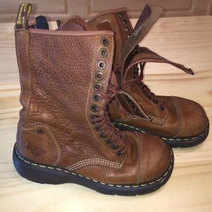 Mid Calf Lace Up Dr. Martens Boots